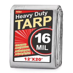 Keten Heavy Duty Waterproof Tarp 12x20 Feet