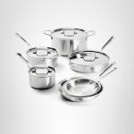 All-Clad D5 Stainless Steel 10-Piece Cookware Set
