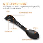 5-in-1 Tactical Camping Spork and Utensil Combo
