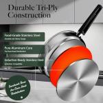 14-Piece Stainless Steel Camping Cookware Set