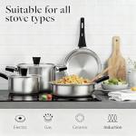 14-Piece Stainless Steel Camping Cookware Set
