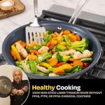 Guy Fieri's Flavortown Laser Titanium Fry Pan Set