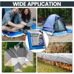 TICONN Heavy Duty Waterproof Tarp Cover, 6'x8