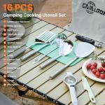 16-Piece Portable Camping Cooking Utensil Set
