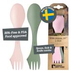 Light My Fire 3-in-1 Spork Utensil Set, 2-Pack