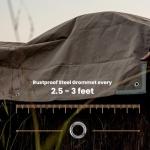 WHITEDUCK Heavy Duty Waterproof Canvas Tarp 6x8