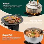 Portable Mini Rocket Stove for Camping & BBQ