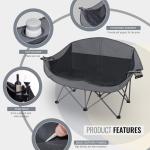 Wildroots Heavy Duty Double Camping Chair for Two