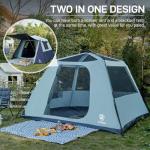 Spacious Blackout 6-Person Instant Camping Tent