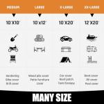 Heavy Duty Waterproof Tarp for Camping and Outdoors