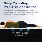 King Koil Queen Plush Air Mattress with Pump