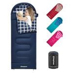 KingCamp Kids Flannel Sleeping Bag for Camping