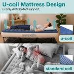 SereneLife Twin Self-Inflating Air Mattress with Frame