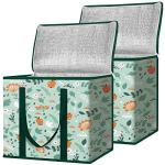 BALEINE 2-Pack Insulated Grocery Cooler Bags