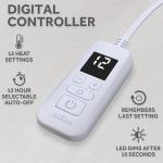 Queen Heated Mattress Pad with 12 Heat Settings