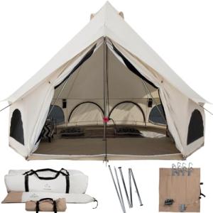WHITEDUCK Avalon Canvas Bell Tent - Luxury Glamping Tent