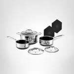 6-Piece Camping Pot Set with Trivets