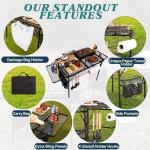 Portable Folding Table with Storage Bag and Accessories