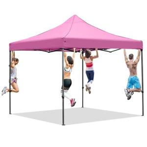 10'x10' Pop-Up Canopy Tent for Events - Pink