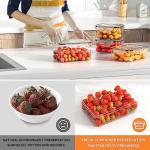 40 Stackable Food Storage Containers with Lids