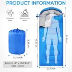 Waterproof Sleeping Bag for All Seasons - Blue