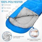 Waterproof Sleeping Bag for All Seasons - Blue