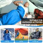 Waterproof Sleeping Bag for All Seasons - Blue