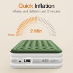 Zearna Queen Air Mattress with Built-in Pump