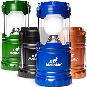Bright Multicolor Camping Lanterns Set of 4