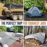 Heavy Duty 12x12 Waterproof Tarp - UV Resistant