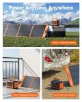 200W Waterproof Portable Solar Panel for Camping