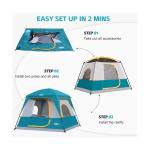 4-Person Waterproof Camping Tent with Rainfly
