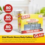 Heavy Duty Disposable Cutlery Set - 240 Pieces