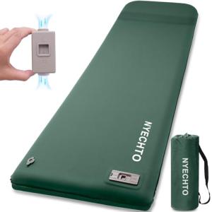 Electric Self-Inflating Camping Sleeping Pad with Pillow