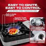 Portable Butane Camping Stove with Fuel Canisters