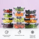 JoyJolt 24-Piece Glass Storage Container Set