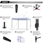 10x10 ABCCANOPY Commercial Pop Up Canopy Tent