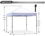 10x10 ABCCANOPY Commercial Pop Up Canopy Tent