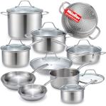 17-Piece Ultra-Clad Pro Stainless Steel Cookware Set