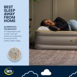 Serta Twin Raised Air Mattress with Built-In Pump