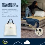 Serta Twin Raised Air Mattress with Built-In Pump