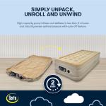 Serta Twin Raised Air Mattress with Built-In Pump