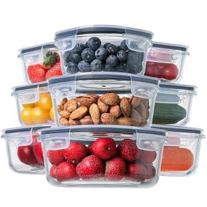 HOMBERKING 18-Piece Airtight Glass Food Storage Set