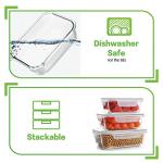 HOMBERKING 18-Piece Airtight Glass Food Storage Set