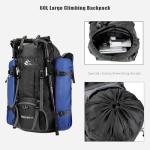 60L Waterproof Hiking Backpack with Rain Cover