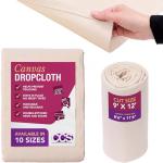 Versatile Canvas Drop Cloth - 9x12 Feet