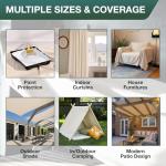 Versatile Canvas Drop Cloth - 9x12 Feet