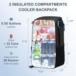 SPARTER Insulated Backpack Cooler for Camping and Travel