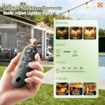 addlon 48FT Solar String Lights with LED Bulbs