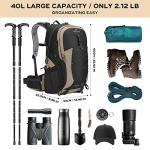 40L Waterproof Hiking Backpack with Rain Cover